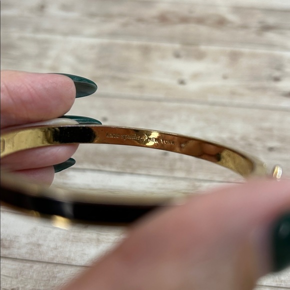 Kate Spade Gold and Black Bangle Bracelet - Picture 5 of 6